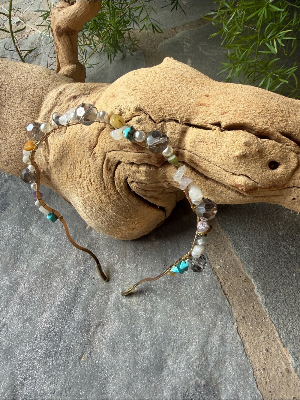 New🌟Free People-Beaded Turquoise Accent Headband